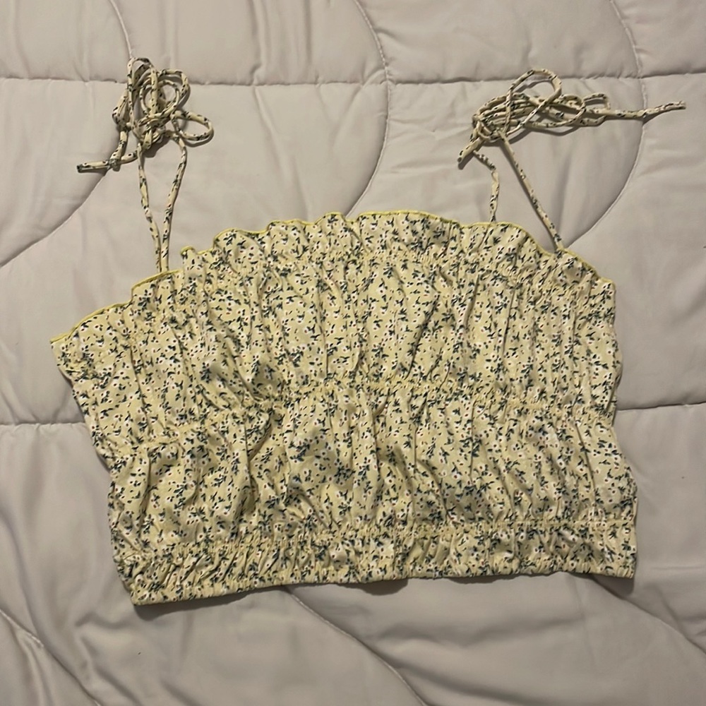 SHEIN size XL floral blouse-slight crop